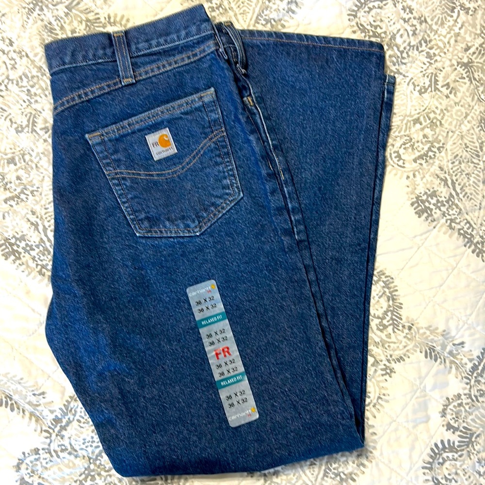 Men’s Carhartt FR  13 - Fame-Resistant Denim utility Jean new with tag